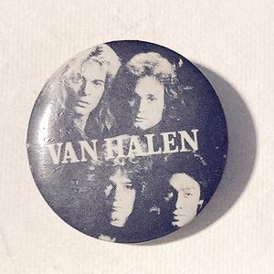Van Halen 1984 Black & white button pin